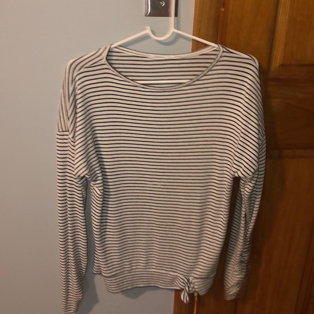 A black and white top